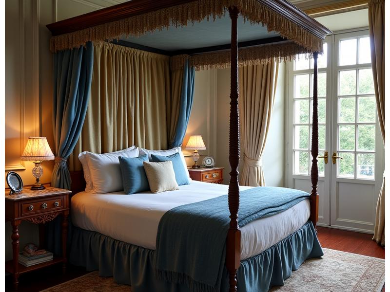 Detaljbilde av Historisk Residens, elegant soverom