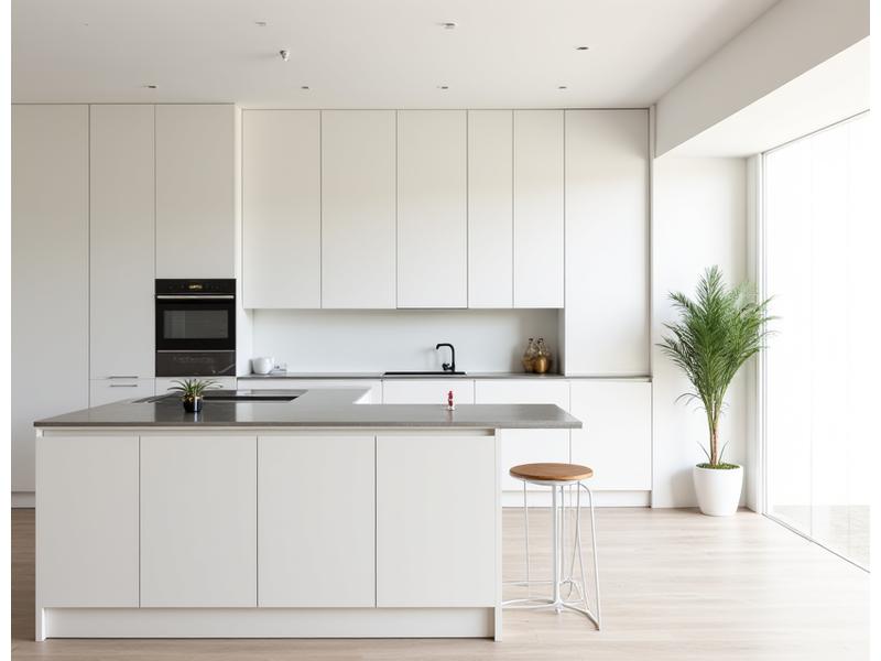 Detaljbilde av Minimalistisk Villa ved Sjøen, kjøkken