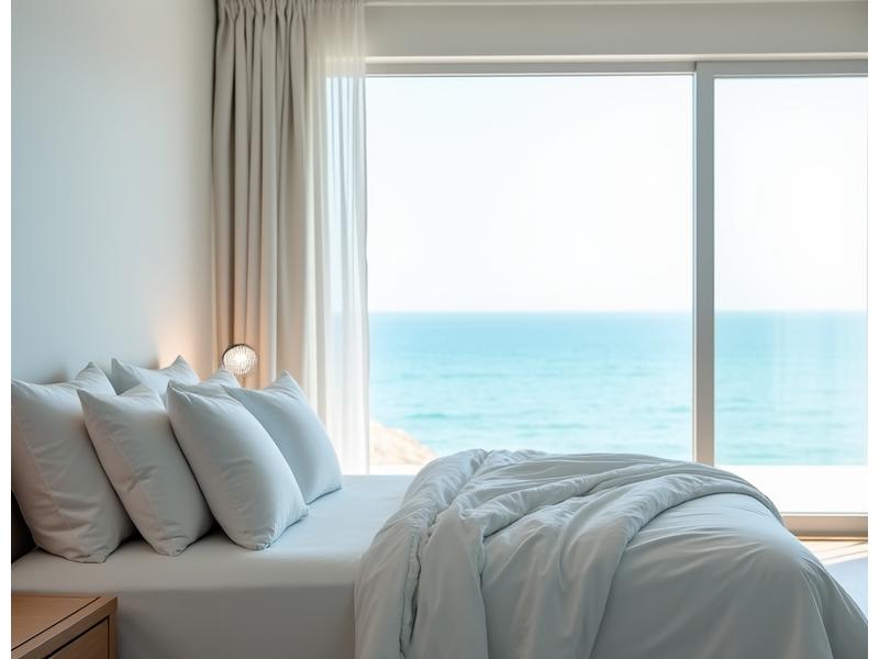 Detaljbilde av Minimalistisk Villa ved Sjøen, soverom